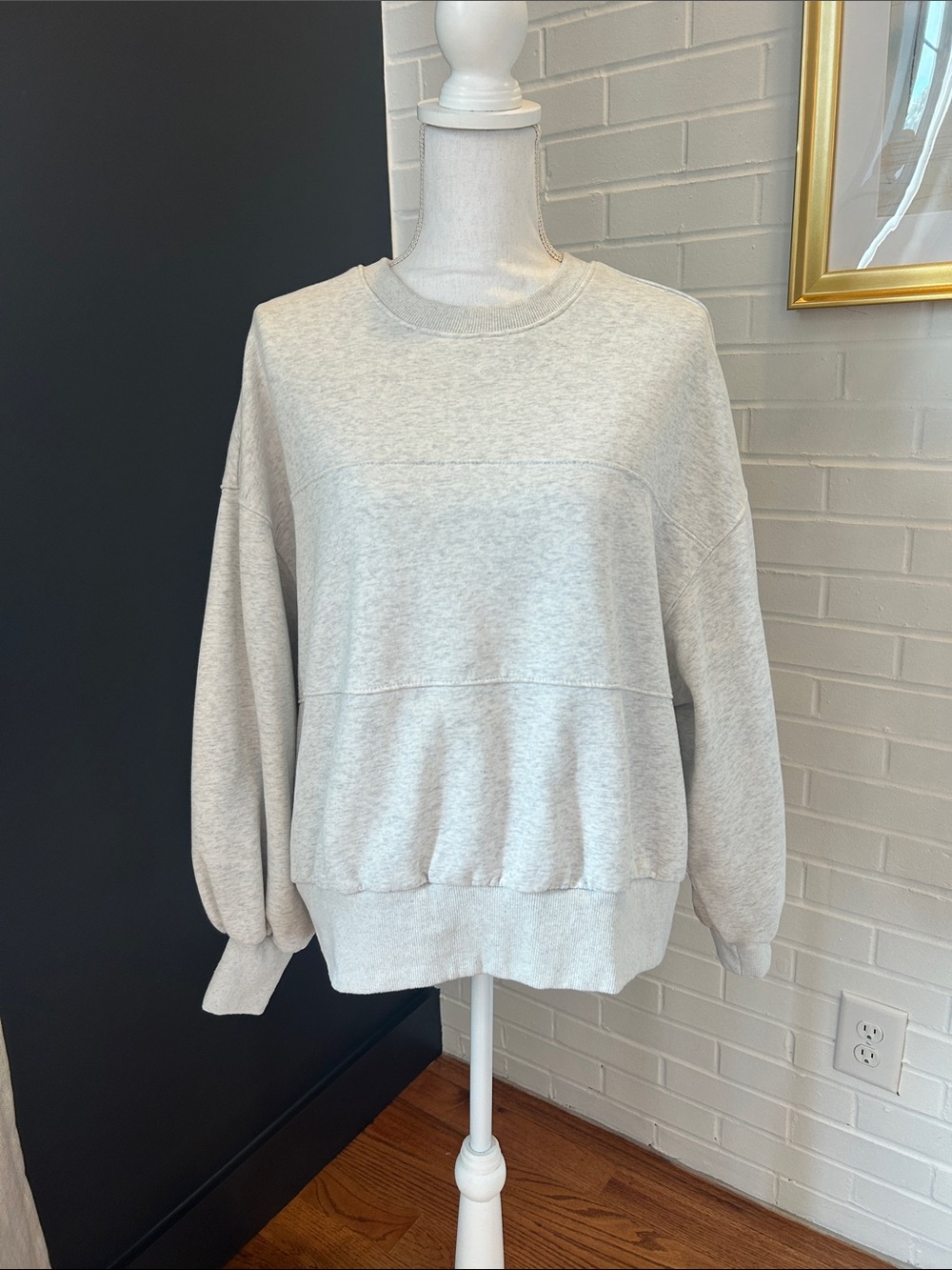 Papermoon Light Gray Pullover Sweatshirt